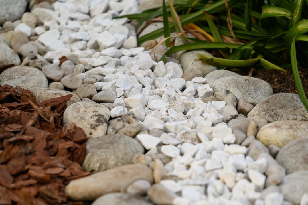 La bordure de jardin en pierres